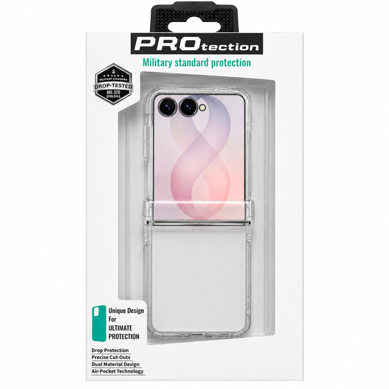 Чохол PC Pure Case для Samsung Galaxy Z Flip8, Clear 2, Пластик, купити оптом з доставкою