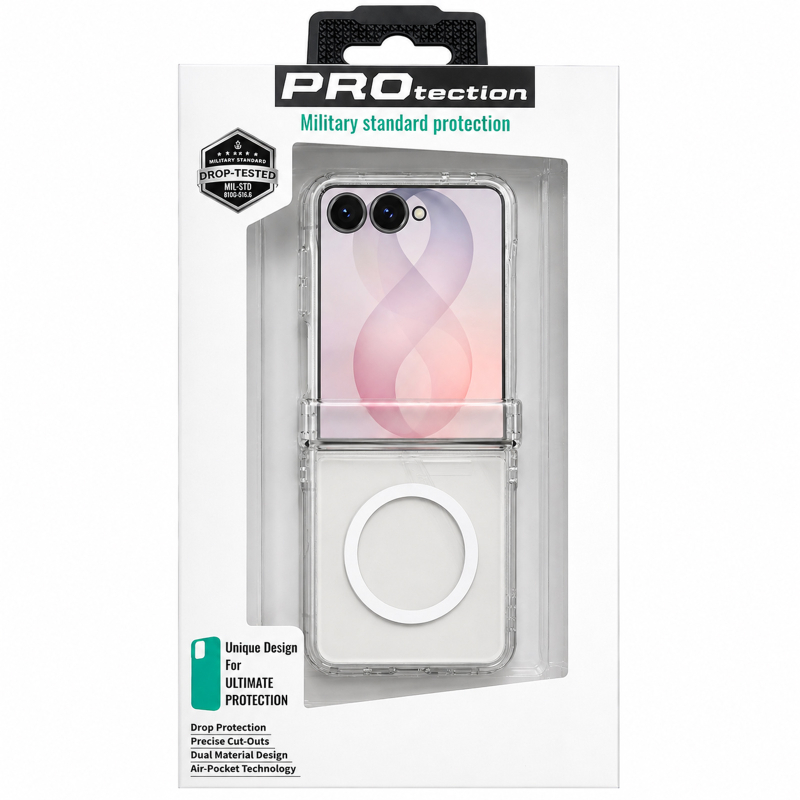 Чохол PC Pure Case with Magnetic Fit для Samsung Galaxy Z Flip8 на малюнкі №3