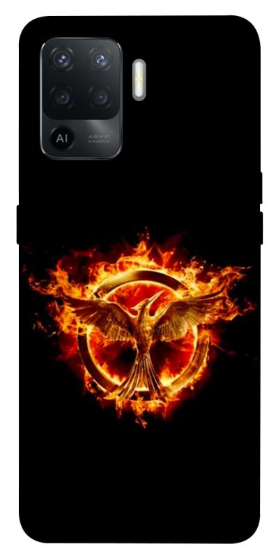 Чохол itsPrint Hunger games logo для Oppo Reno 5 Lite, кіно, купити оптом з доставкою