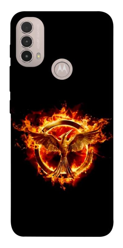 Чохол itsPrint Hunger games logo для Motorola Moto E40, кіно, купити оптом з доставкою