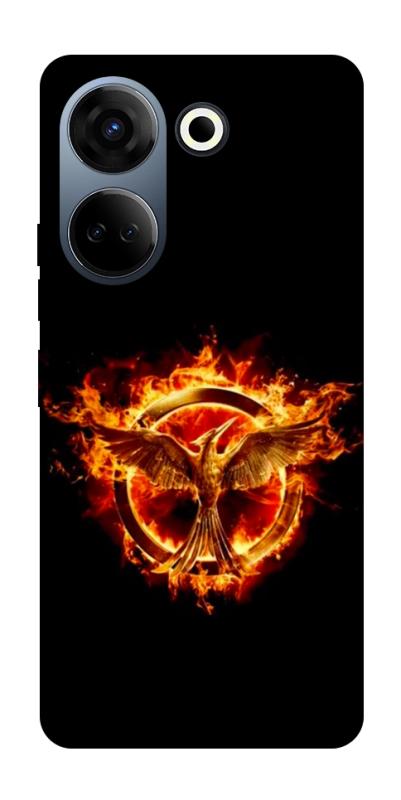 Чохол itsPrint Hunger games logo для TECNO Camon 20 Pro (CK7n), кіно, купити оптом з доставкою