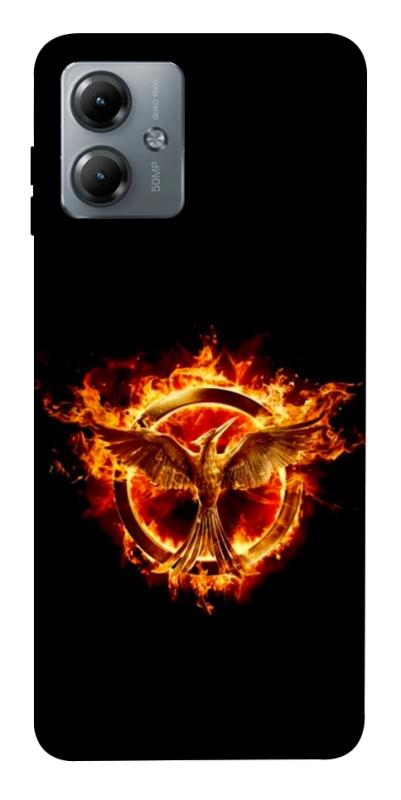 Чохол itsPrint Hunger games logo для Motorola Moto G14, кіно, купити оптом з доставкою