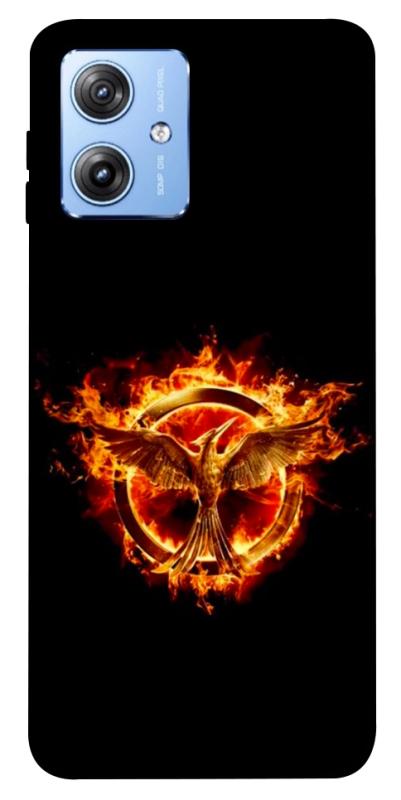 Чохол itsPrint Hunger games logo для Motorola Moto G84, кіно, купити оптом з доставкою