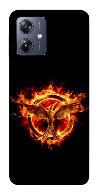 Чохол itsPrint Hunger games logo для Motorola Moto G54, кіно, купити оптом з доставкою