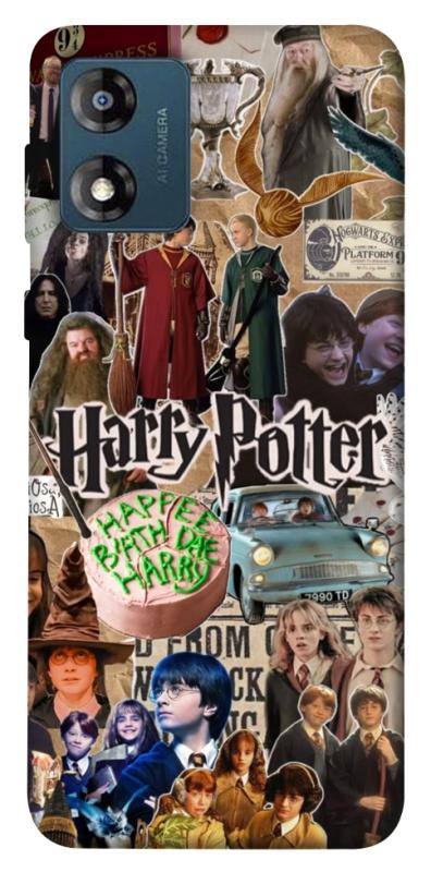 Чохол itsPrint Harry potter collage для Motorola Moto E13, кіно, купити оптом з доставкою