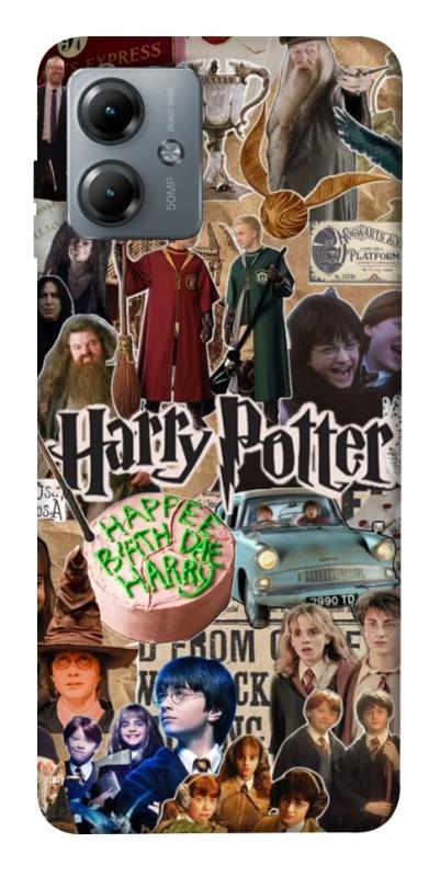 Чохол itsPrint Harry potter collage для Motorola Moto G14, кіно, купити оптом з доставкою