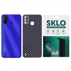 Захисна плівка SKLO Back (тил) Carbon для TECNO Pova 2 (LE7n)