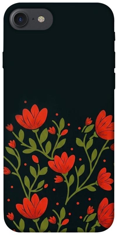 Чохол itsPrint Червоний цвіт для Apple iPhone 7 / 8 (4.7"), love ukraine, купити оптом з доставкою