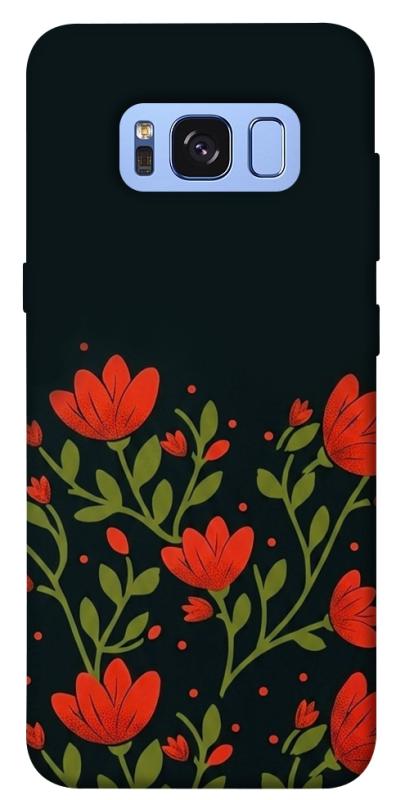 Чехол itsPrint Червоний цвіт для Samsung G950 Galaxy S8, love ukraine, купить оптом с доставкой