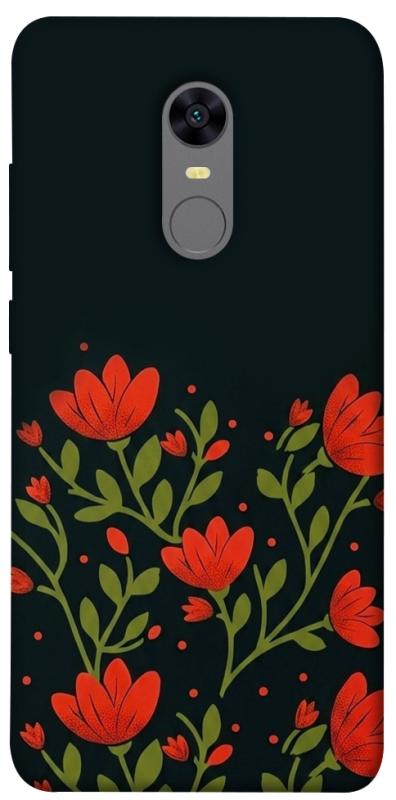 Чехол itsPrint Червоний цвіт для Xiaomi Redmi 5 Plus / Redmi Note 5 (Single Camera), love ukraine, купить оптом с доставкой