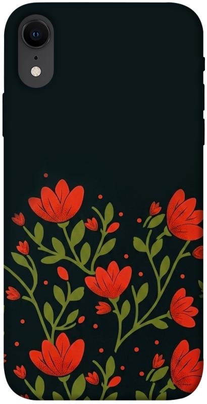 Чехол itsPrint Червоний цвіт для Apple iPhone XR (6.1"), love ukraine, купить оптом с доставкой
