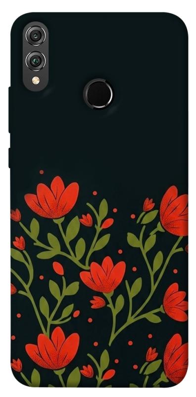 Чохол itsPrint Червоний цвіт для Huawei Honor 8X, love ukraine, купити оптом з доставкою