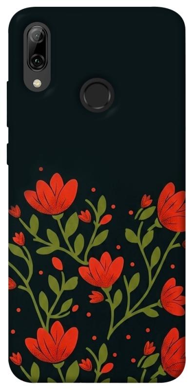 Чохол itsPrint Червоний цвіт для Huawei P Smart (2019), love ukraine, купити оптом з доставкою