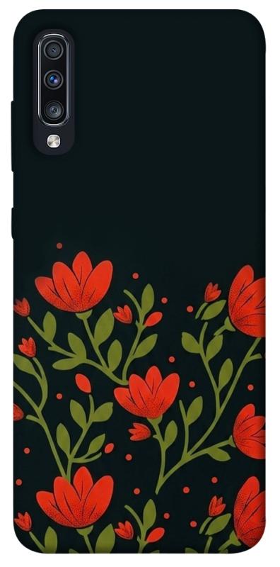 Чехол itsPrint Червоний цвіт для Samsung Galaxy A70 (A705F), love ukraine, купить оптом с доставкой