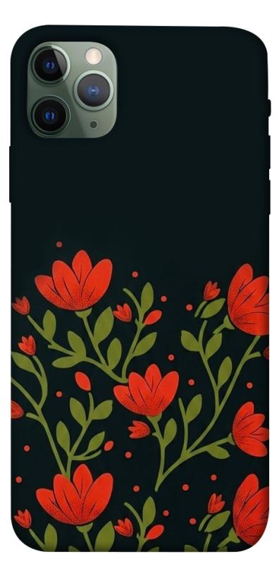 Чехол itsPrint Червоний цвіт для Apple iPhone 11 Pro Max (6.5"), love ukraine, купить оптом с доставкой