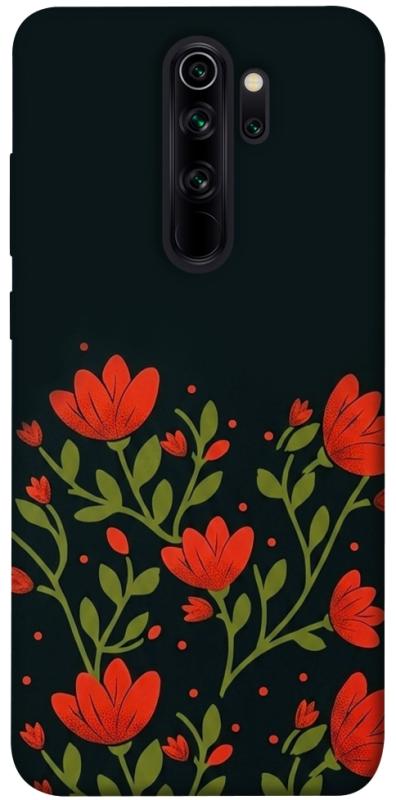 Чехол itsPrint Червоний цвіт для Xiaomi Redmi Note 8 Pro, love ukraine, купить оптом с доставкой
