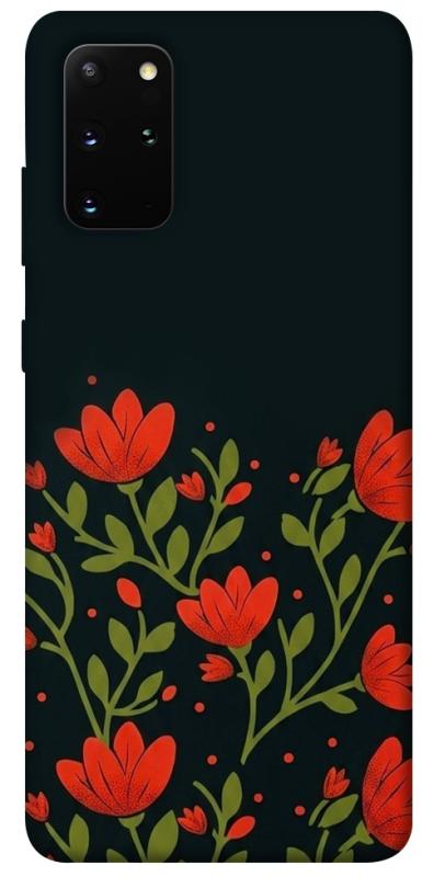 Чехол itsPrint Червоний цвіт для Samsung Galaxy S20+, love ukraine, купить оптом с доставкой