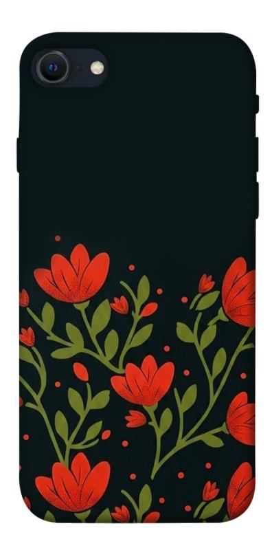 Чехол itsPrint Червоний цвіт для Apple iPhone SE (2020), love ukraine, купить оптом с доставкой