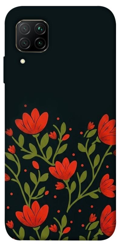Чехол itsPrint Червоний цвіт для Huawei P40 Lite, love ukraine, купить оптом с доставкой