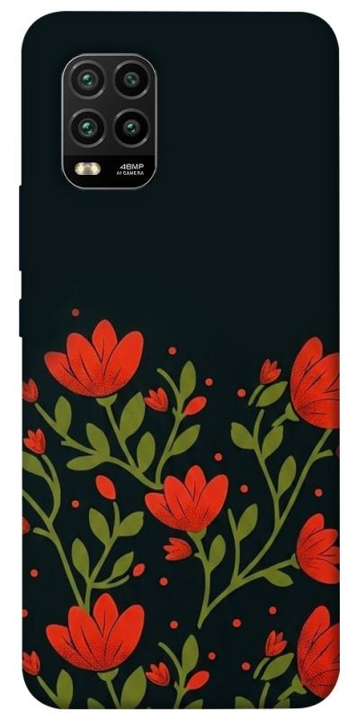 Чехол itsPrint Червоний цвіт для Xiaomi Mi 10 Lite, love ukraine, купить оптом с доставкой