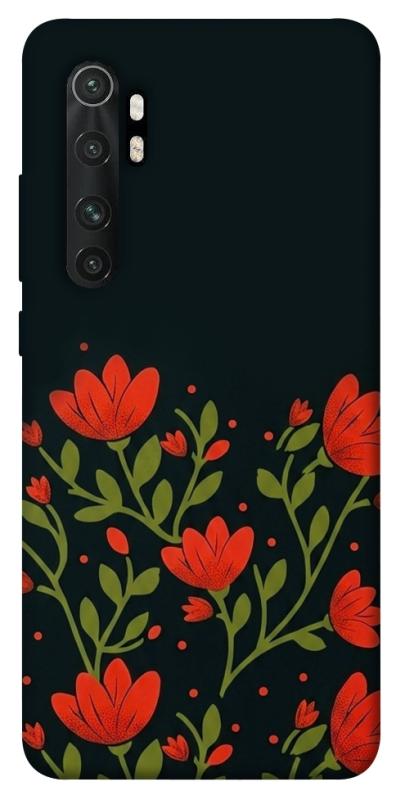 Чехол itsPrint Червоний цвіт для Xiaomi Mi Note 10 Lite, love ukraine, купить оптом с доставкой