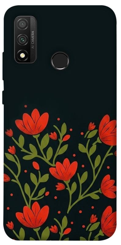 Чохол itsPrint Червоний цвіт для Huawei P Smart (2020), love ukraine, купити оптом з доставкою