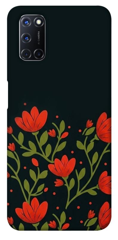 Чехол itsPrint Червоний цвіт для Oppo A52 / A72 / A92, love ukraine, купить оптом с доставкой