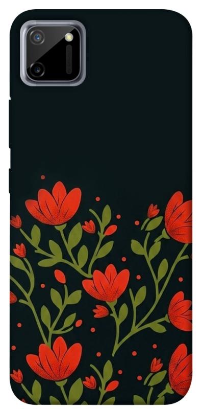 Чехол itsPrint Червоний цвіт для Realme C11, love ukraine, купить оптом с доставкой