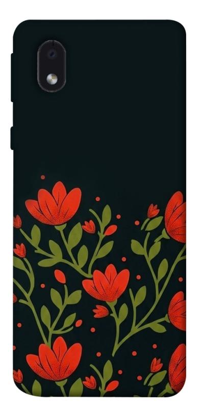 Чохол itsPrint Червоний цвіт для Samsung Galaxy M01 Core / A01 Core, love ukraine, купити оптом з доставкою