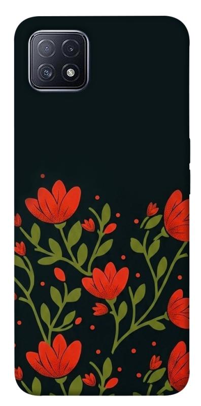 Чохол itsPrint Червоний цвіт для Oppo A73, love ukraine, купити оптом з доставкою
