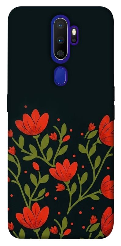 Чехол itsPrint Червоний цвіт для Oppo A5 (2020) / Oppo A9 (2020), love ukraine, купить оптом с доставкой