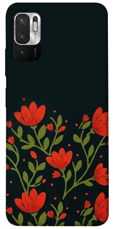 Чехол itsPrint Червоний цвіт для Xiaomi Redmi Note 10 5G, love ukraine, купить оптом с доставкой