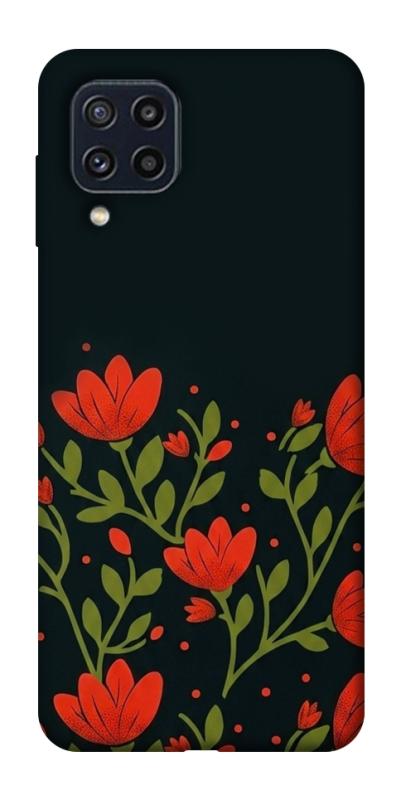 Чехол itsPrint Червоний цвіт для Samsung Galaxy M32, love ukraine, купить оптом с доставкой