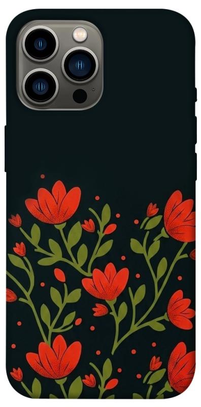 Чохол itsPrint Червоний цвіт для Apple iPhone 13 Pro Max (6.7"), love ukraine, купити оптом з доставкою