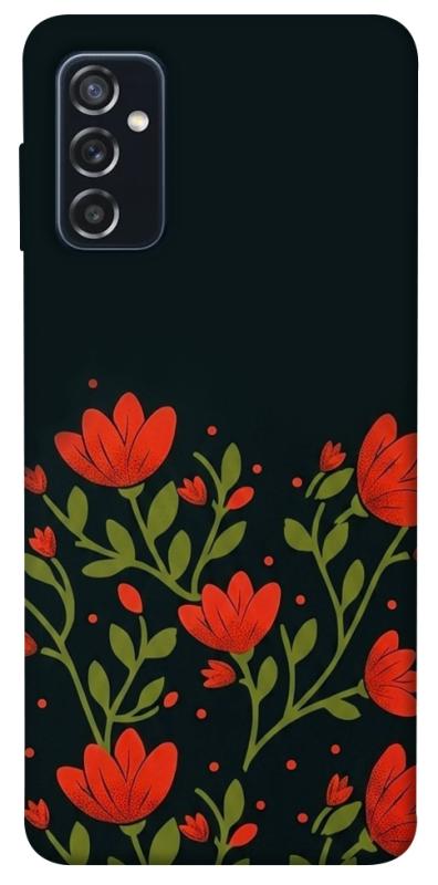 Чехол itsPrint Червоний цвіт для Samsung Galaxy M52, love ukraine, купить оптом с доставкой