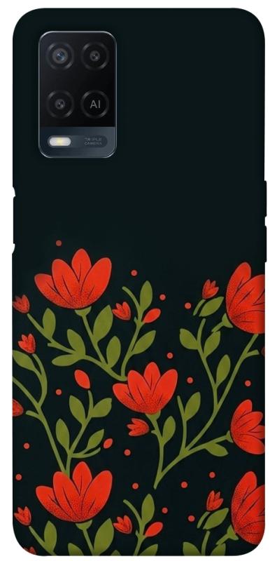 Чохол itsPrint Червоний цвіт для Oppo A16s / A16, love ukraine, купити оптом з доставкою
