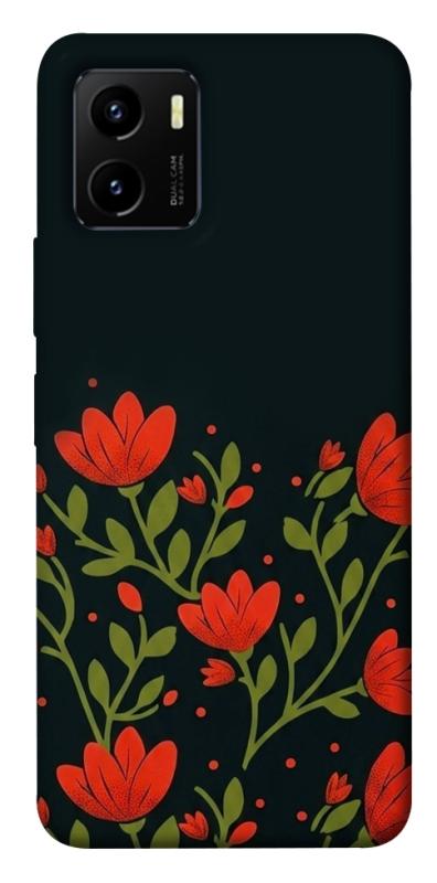 Чохол itsPrint Червоний цвіт для Vivo Y15s, love ukraine, купити оптом з доставкою