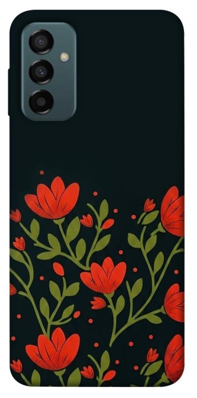 Чохол itsPrint Червоний цвіт для Samsung Galaxy M23 5G, love ukraine, купити оптом з доставкою