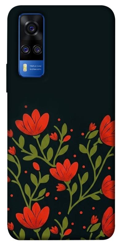 Чохол itsPrint Червоний цвіт для Vivo Y51a, love ukraine, купити оптом з доставкою