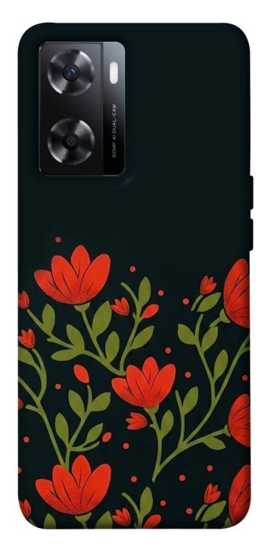 Чехол itsPrint Червоний цвіт для OnePlus Nord N20 SE, love ukraine, купить оптом с доставкой