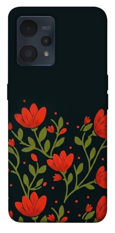 Чехол itsPrint Червоний цвіт для Realme 9 4G / 9 Pro+, love ukraine, купить оптом с доставкой