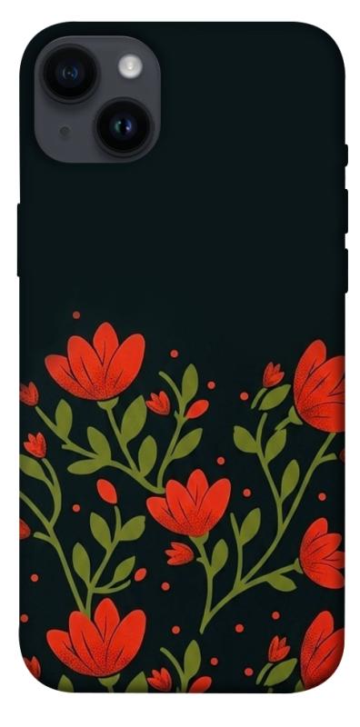 Чохол itsPrint Червоний цвіт для Apple iPhone 14 Plus (6.7"), love ukraine, купити оптом з доставкою