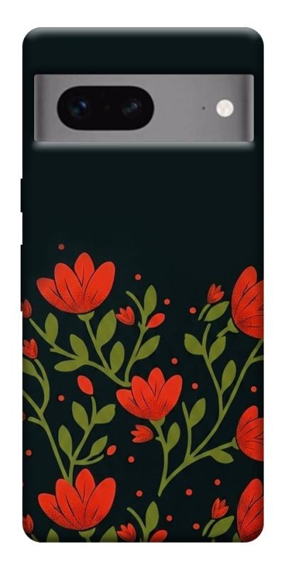 Чехол itsPrint Червоний цвіт для Google Pixel 7, love ukraine, купить оптом с доставкой