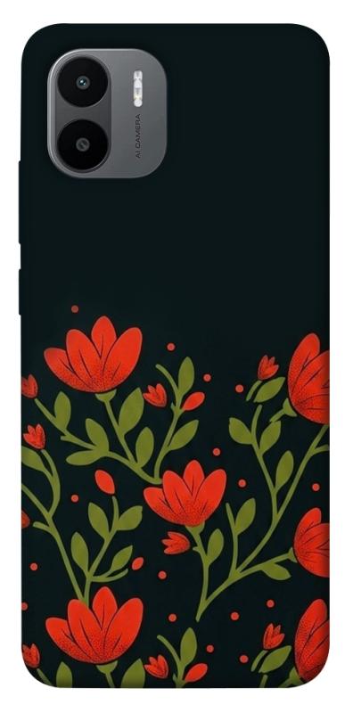 Чехол itsPrint Червоний цвіт для Xiaomi Redmi A1 / A2, love ukraine, купить оптом с доставкой