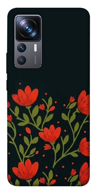 Чохол itsPrint Червоний цвіт для Xiaomi 12T / 12T Pro, love ukraine, купити оптом з доставкою