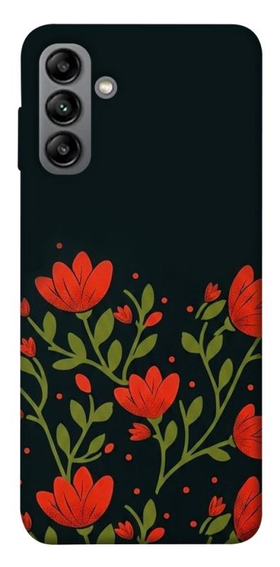 Чехол itsPrint Червоний цвіт для Samsung Galaxy A04s, love ukraine, купить оптом с доставкой