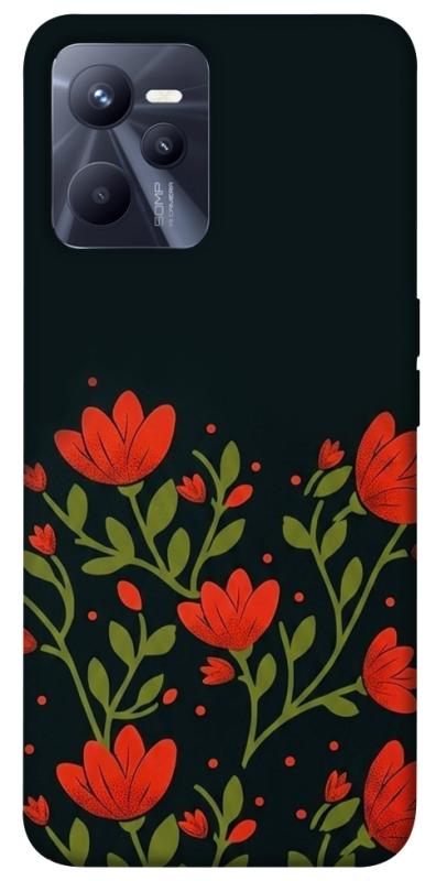 Чехол itsPrint Червоний цвіт для Realme C35, love ukraine, купить оптом с доставкой