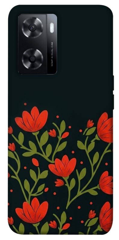 Чехол itsPrint Червоний цвіт для Oppo A57s, love ukraine, купить оптом с доставкой