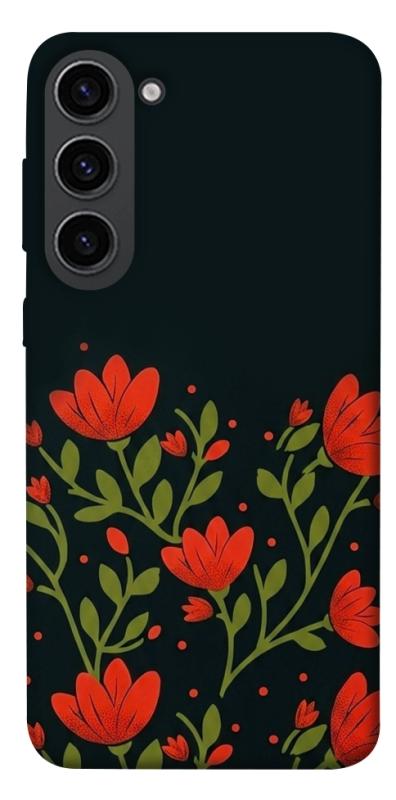 Чехол itsPrint Червоний цвіт для Samsung Galaxy S23, love ukraine, купить оптом с доставкой