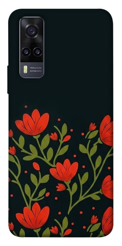 Чохол itsPrint Червоний цвіт для Vivo Y31, love ukraine, купити оптом з доставкою